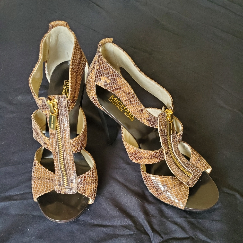 Michael Kors Snakeskin Shoes 7.5